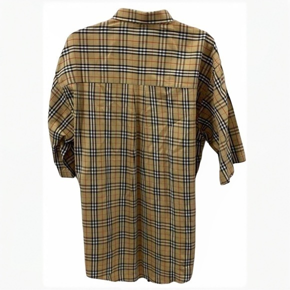 Burberry Nova Check Men’s XL Short Sleeve Button Down - Picture 2 of 4